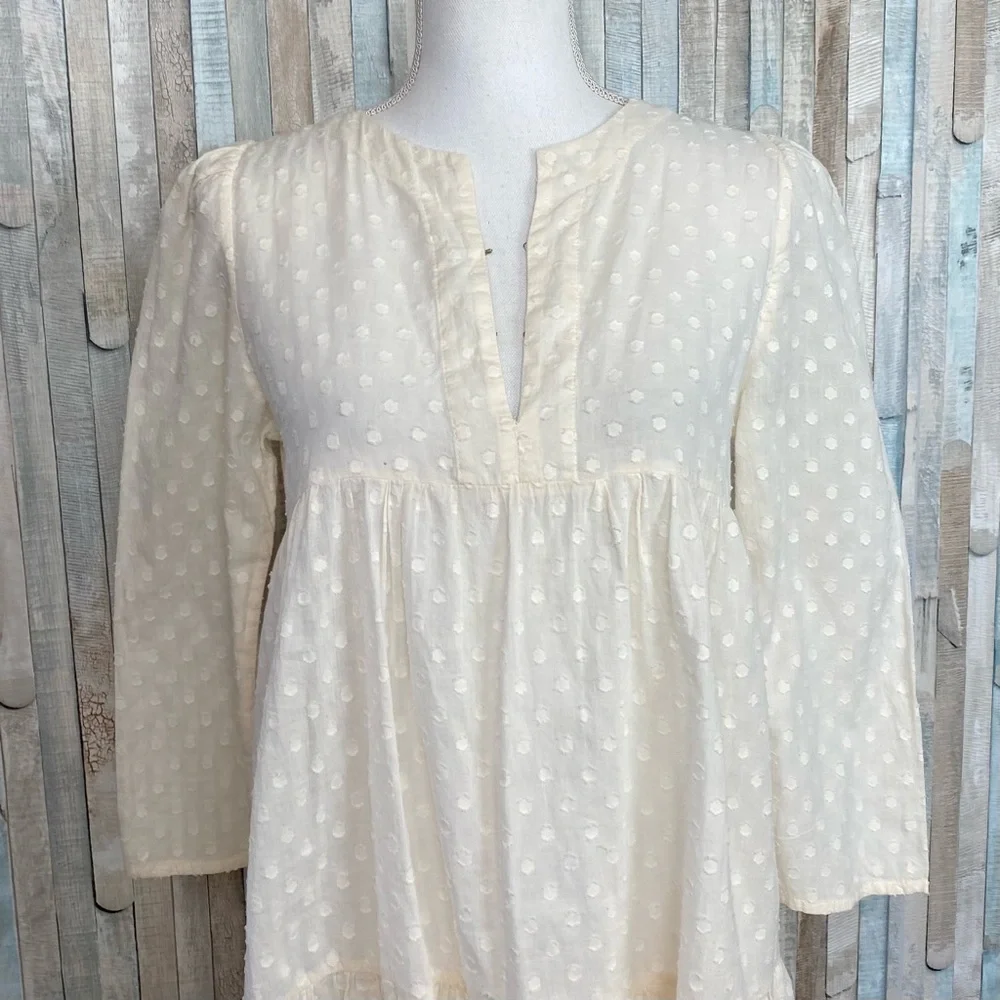 Emerson Fry XS India Collection Layla Swiss Dot Mini Tunic Dress Organic Boho - Picture 4 of 15